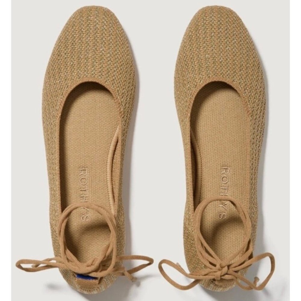 Rothy's The Square Wrap Gold Stripe Size 9.5 NEW